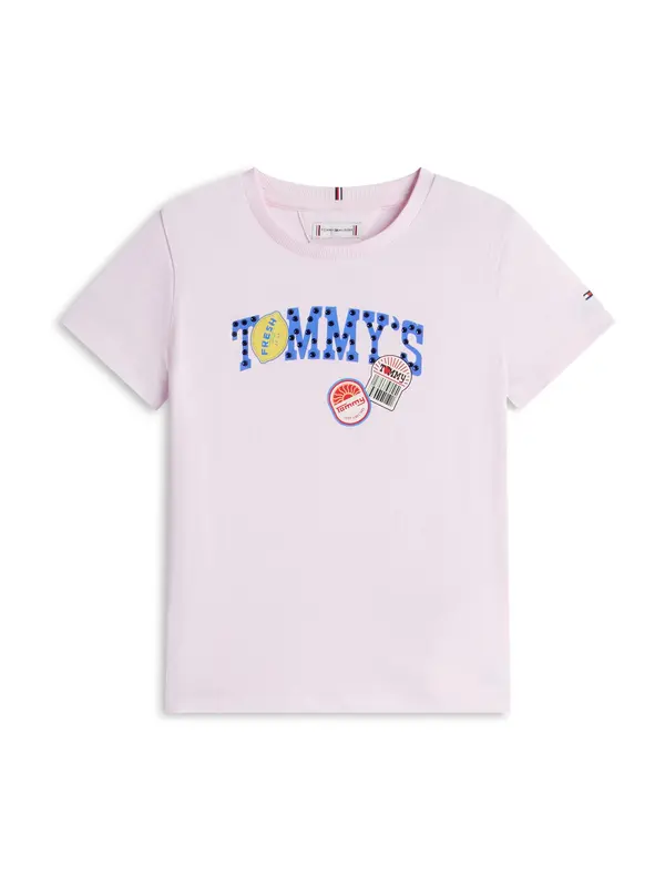 TOMMY HILFIGER TOMMY HILFIGER Majica 'RUNNING FRUIT'  nebesko plava / žuta / rosé / bijela