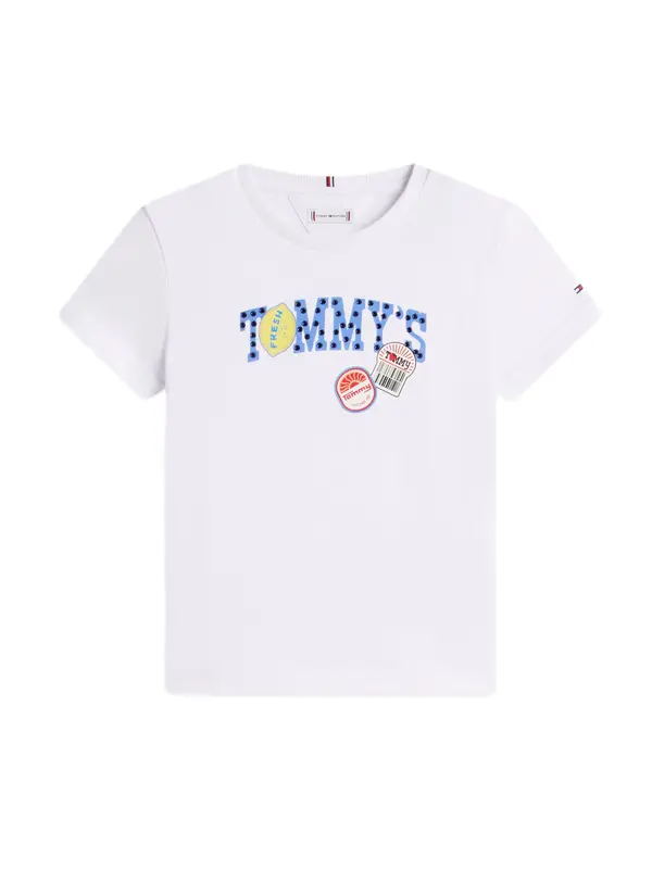 TOMMY HILFIGER TOMMY HILFIGER Majica 'RUNNING FRUIT'  plava / žuta / crna / bijela