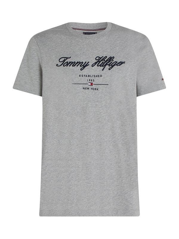 TOMMY HILFIGER TOMMY HILFIGER Majica  siva melange / crna