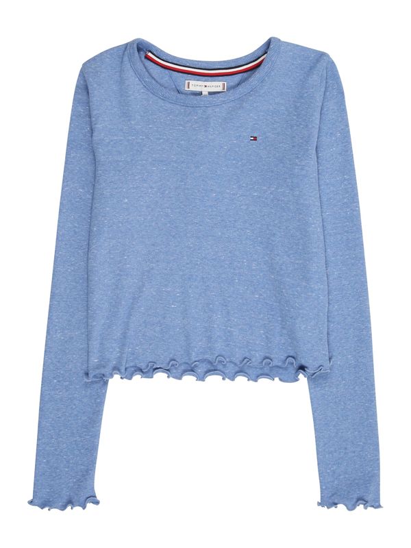 TOMMY HILFIGER TOMMY HILFIGER Majica 'SLUB KNIT TOP LS'  plava