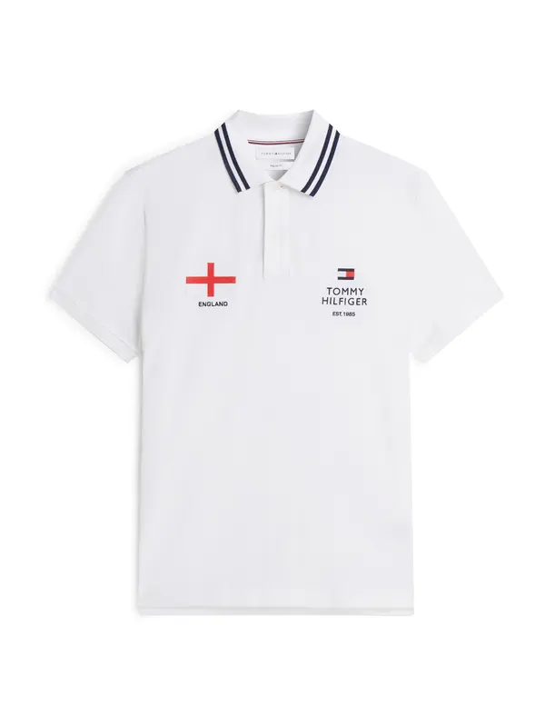 TOMMY HILFIGER TOMMY HILFIGER Majica 'STANDARD COUNTRY ENG'  tamno plava / crvena / bijela