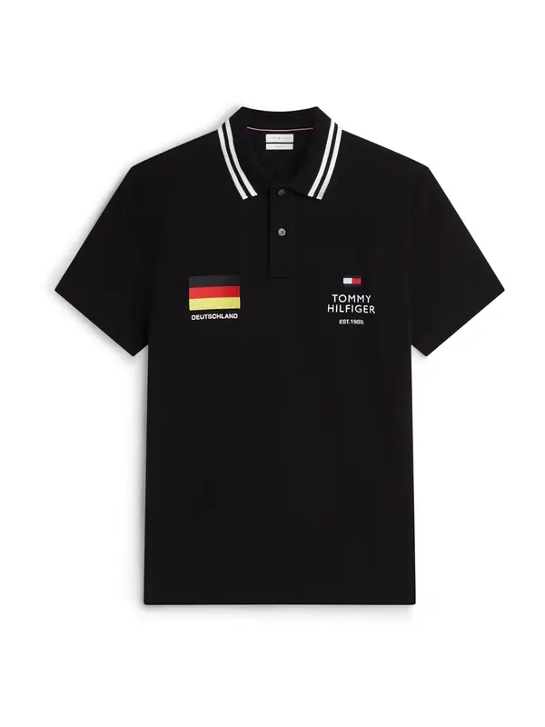 TOMMY HILFIGER TOMMY HILFIGER Majica 'STANDARD COUNTRY GER'  žuta / crvena / crna / bijela