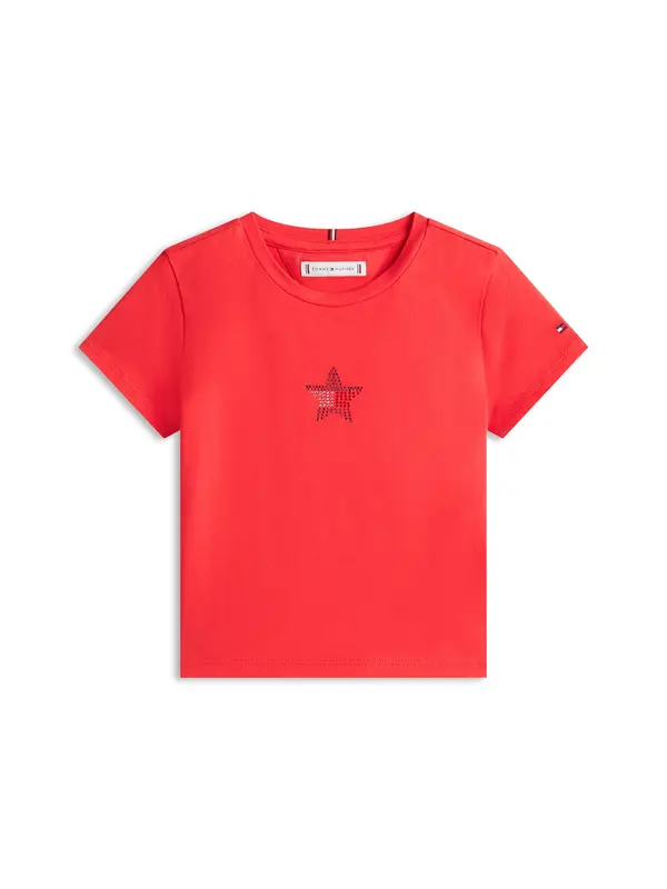 TOMMY HILFIGER TOMMY HILFIGER Majica  svijetlo crvena
