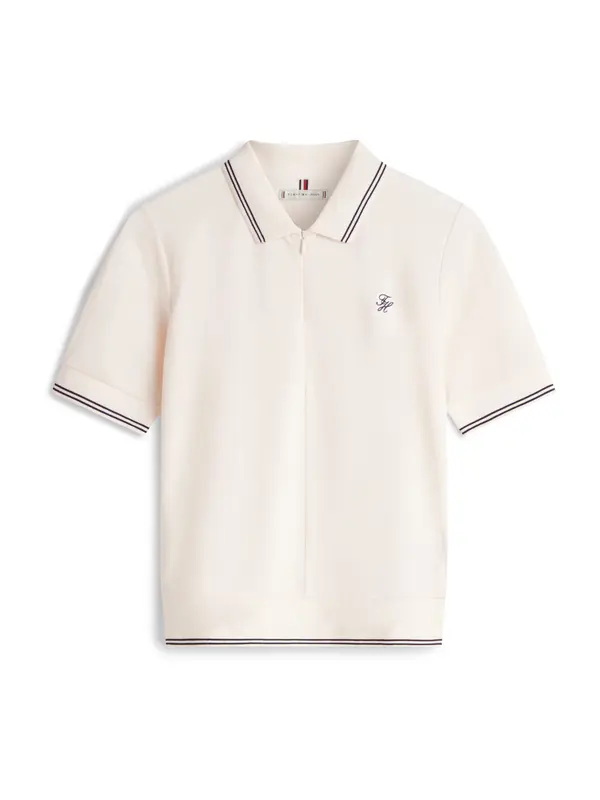 TOMMY HILFIGER TOMMY HILFIGER Majica  svijetlobež / crna