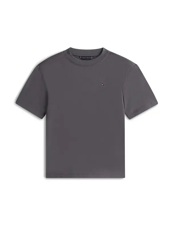 TOMMY HILFIGER TOMMY HILFIGER Majica  svijetlobež / pastelno plava / tamo siva / trešnja crvena