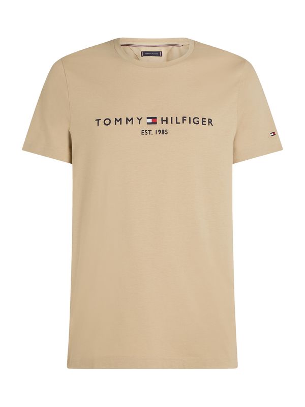 TOMMY HILFIGER TOMMY HILFIGER Majica  svijetlosmeđa / crna