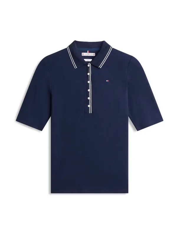 TOMMY HILFIGER TOMMY HILFIGER Majica  tamno plava / bijela