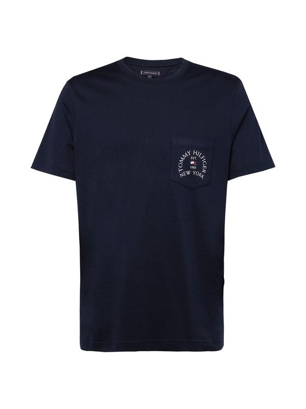 TOMMY HILFIGER TOMMY HILFIGER Majica  tamno plava / bijela