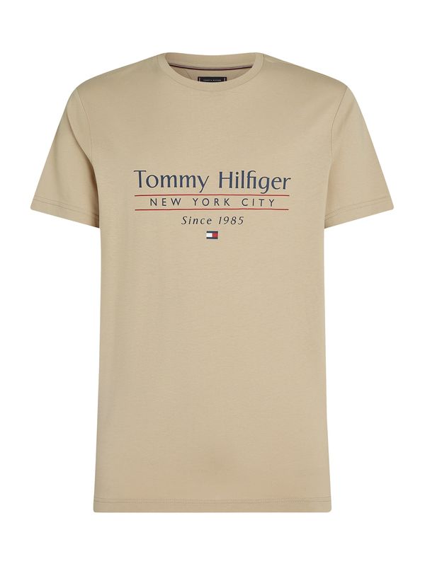 TOMMY HILFIGER TOMMY HILFIGER Majica  tamno plava / kaki / crvena / bijela