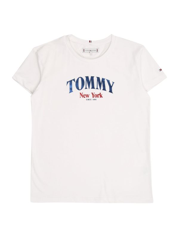 TOMMY HILFIGER TOMMY HILFIGER Majica 'VARSITY REGULAR TEE SS'  bijela