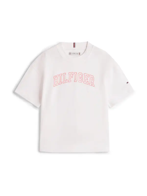 TOMMY HILFIGER TOMMY HILFIGER Majica 'Varsity'  svijetlocrvena / bijela