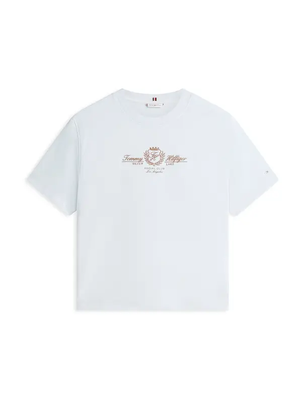 TOMMY HILFIGER TOMMY HILFIGER Majica 'VARSITY'  svijetloplava / svijetlosmeđa