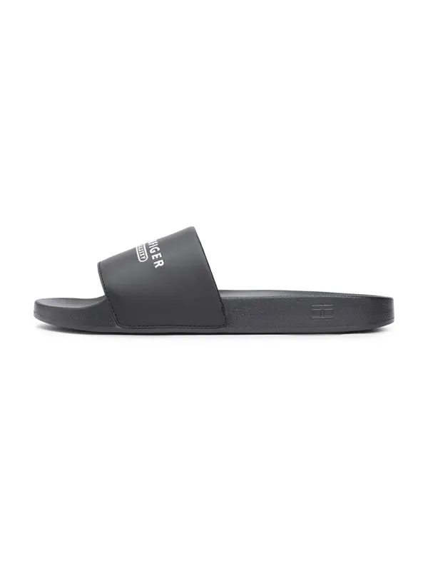 TOMMY HILFIGER TOMMY HILFIGER Natikače s potpeticom  crna / bijela