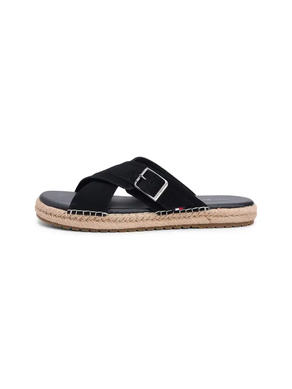 TOMMY HILFIGER TOMMY HILFIGER Natikače s potpeticom  crna