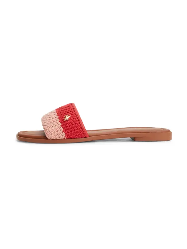 TOMMY HILFIGER TOMMY HILFIGER Natikače s potpeticom  crvena / pastelno crvena