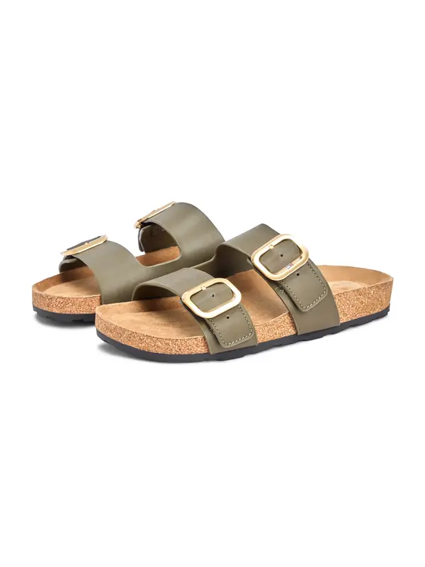 TOMMY HILFIGER TOMMY HILFIGER Natikače s potpeticom  kaki