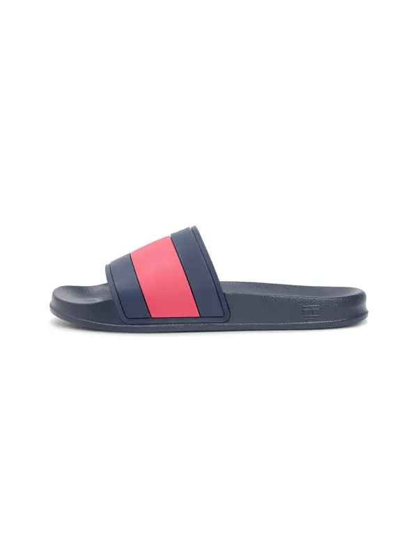 TOMMY HILFIGER TOMMY HILFIGER Natikače s potpeticom  mornarsko plava / crvena / bijela