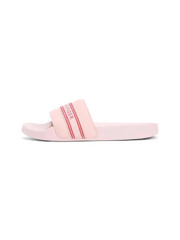 TOMMY HILFIGER TOMMY HILFIGER Natikače s potpeticom  roza / klasično crvena