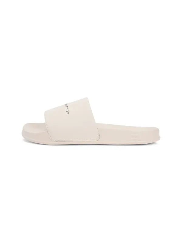 TOMMY HILFIGER TOMMY HILFIGER Natikače s potpeticom  svijetlobež / crna