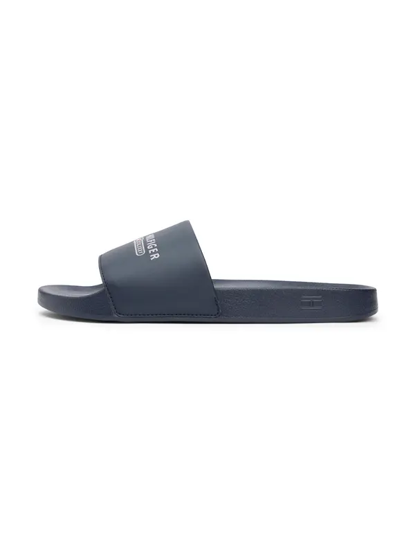 TOMMY HILFIGER TOMMY HILFIGER Natikače s potpeticom  tamno plava / prljavo bijela