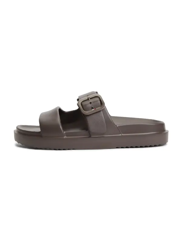 TOMMY HILFIGER TOMMY HILFIGER Natikače s potpeticom  tamno smeđa