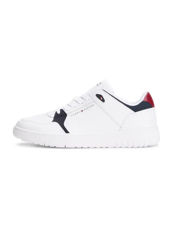 TOMMY HILFIGER TOMMY HILFIGER Niske tenisice 'BASKET CORE LITE'  morsko plava / jarko crvena / bijela
