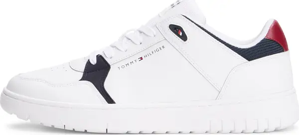TOMMY HILFIGER TOMMY HILFIGER Niske tenisice 'BASKET CORE LITE'  morsko plava / jarko crvena / bijela