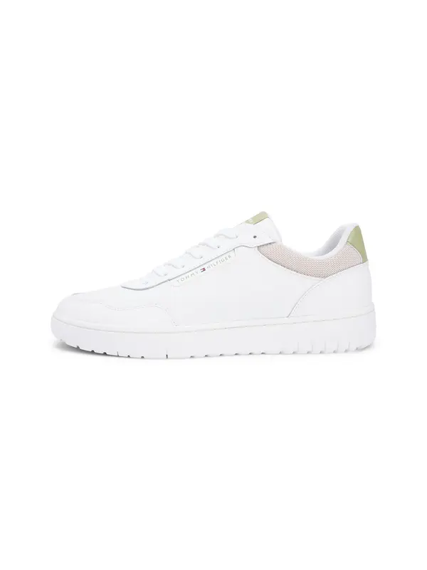 TOMMY HILFIGER TOMMY HILFIGER Niske tenisice 'Basket Core Lite'  svijetlozelena / puder roza / bijela
