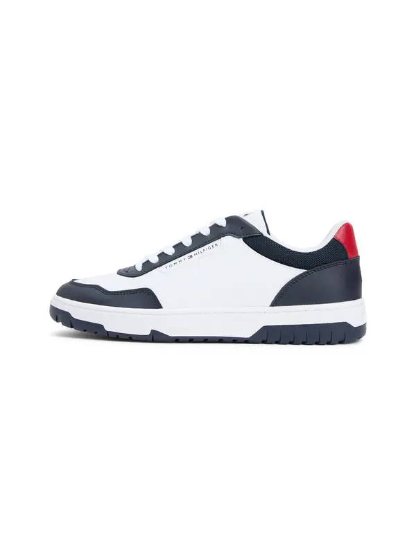TOMMY HILFIGER TOMMY HILFIGER Niske tenisice 'BASKET CORE LITE'  tamno plava / tamno crvena / bijela