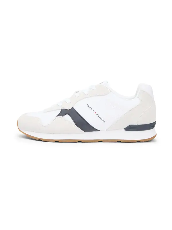 TOMMY HILFIGER TOMMY HILFIGER Niske tenisice  bež / mornarsko plava / bijela