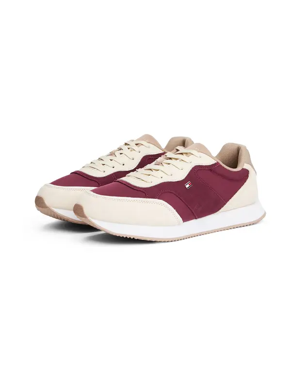 TOMMY HILFIGER TOMMY HILFIGER Niske tenisice  boja pijeska / mornarsko plava / bordo