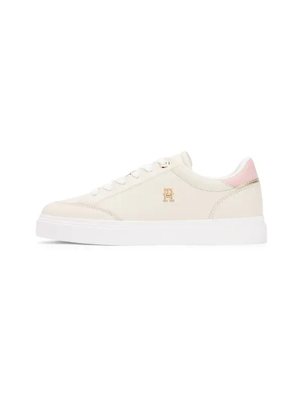 TOMMY HILFIGER TOMMY HILFIGER Niske tenisice 'CHIC'  bež / zlatna / roza