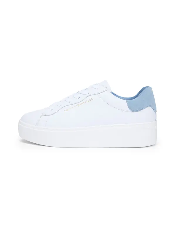 TOMMY HILFIGER TOMMY HILFIGER Niske tenisice 'CHIC'  svijetloplava / zlatna / bijela