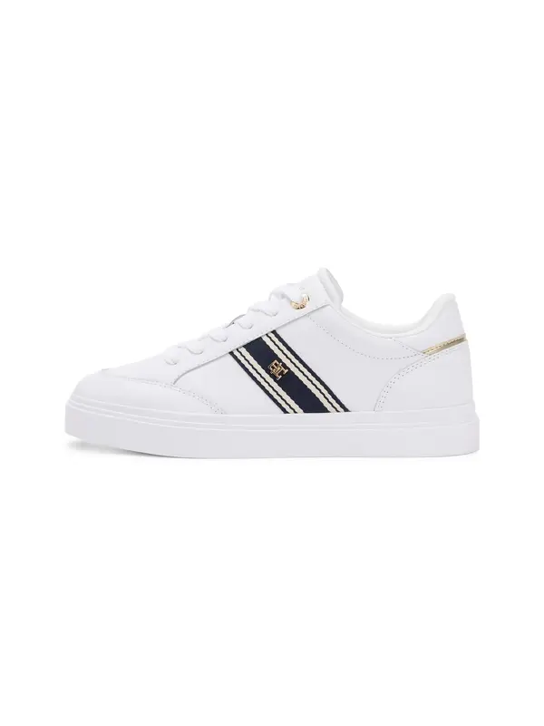 TOMMY HILFIGER TOMMY HILFIGER Niske tenisice 'CHIC'  zlatna / crna / bijela