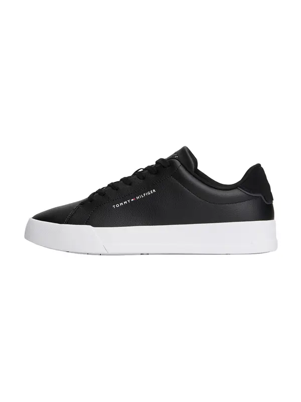 TOMMY HILFIGER TOMMY HILFIGER Niske tenisice 'COURT CORE'  crna / bijela