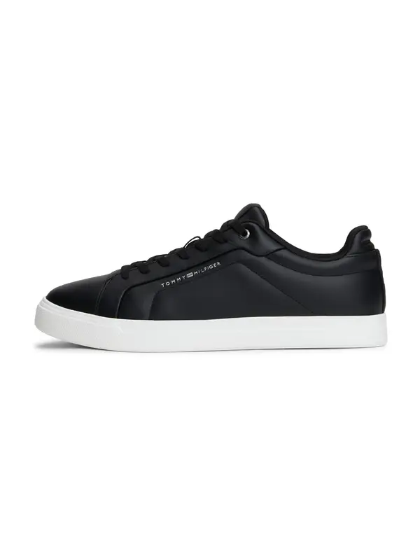 TOMMY HILFIGER TOMMY HILFIGER Niske tenisice 'COURT LIGHT PREMIUM'  crna