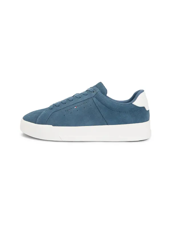 TOMMY HILFIGER TOMMY HILFIGER Niske tenisice 'Court'  plavi traper / bijela