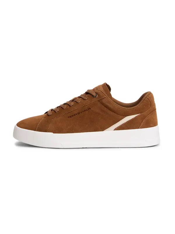TOMMY HILFIGER TOMMY HILFIGER Niske tenisice 'Court Premium'  zeleno smeđa