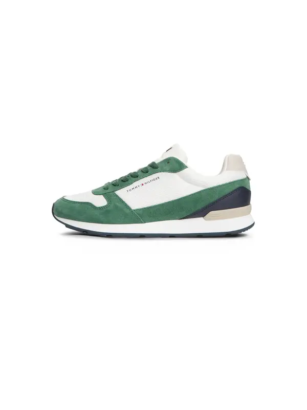 TOMMY HILFIGER TOMMY HILFIGER Niske tenisice  ecru/prljavo bijela / zelena