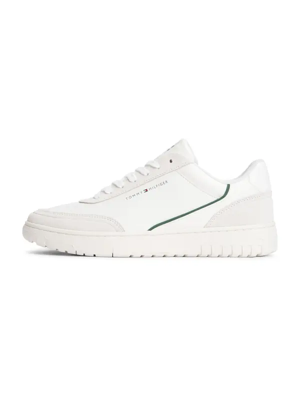 TOMMY HILFIGER TOMMY HILFIGER Niske tenisice  ecru/prljavo bijela / zelena