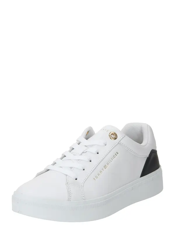 TOMMY HILFIGER TOMMY HILFIGER Niske tenisice 'Elevated  Essential Court'  crna / bijela