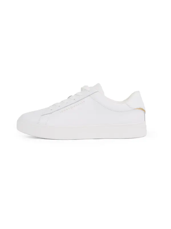 TOMMY HILFIGER TOMMY HILFIGER Niske tenisice 'Essential Court'  zlatna / siva / bijela