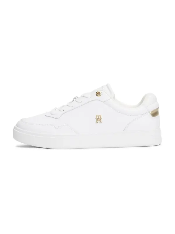 TOMMY HILFIGER TOMMY HILFIGER Niske tenisice 'ESSENTIAL'  zlatna / bijela