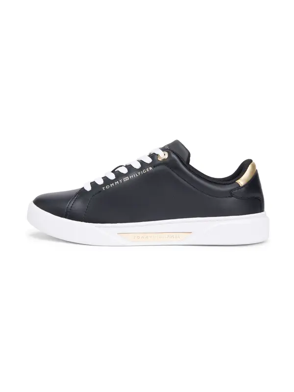 TOMMY HILFIGER TOMMY HILFIGER Niske tenisice 'ESSENTIAL'  zlatna / crna