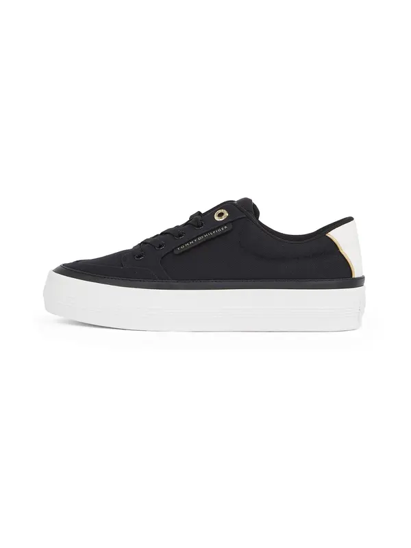 TOMMY HILFIGER TOMMY HILFIGER Niske tenisice 'Essential'  zlatna / crna / bijela