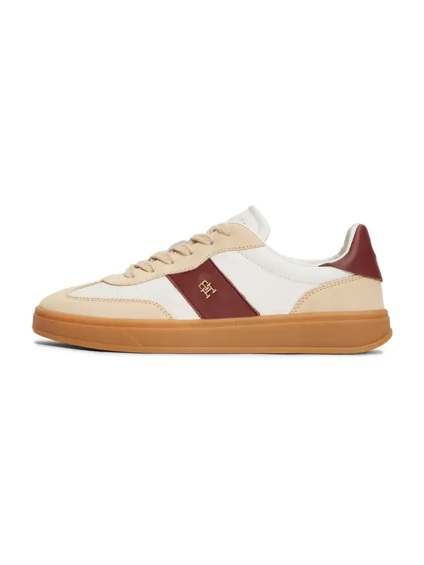 TOMMY HILFIGER TOMMY HILFIGER Niske tenisice 'Premium Heritage'  bež / crvena / bijela