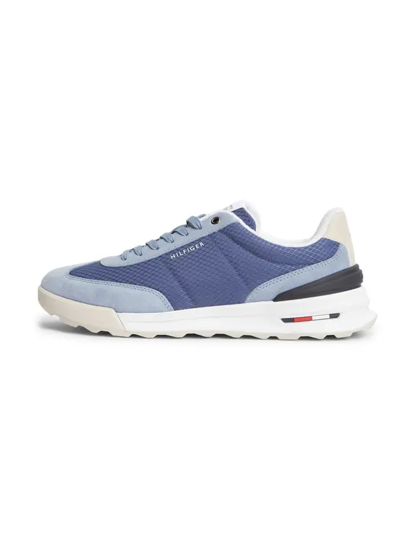 TOMMY HILFIGER TOMMY HILFIGER Niske tenisice 'Retro Runner'  svijetlobež / safirno plava / golublje plava
