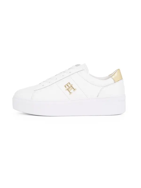 TOMMY HILFIGER TOMMY HILFIGER Niske tenisice  zlatna / bijela
