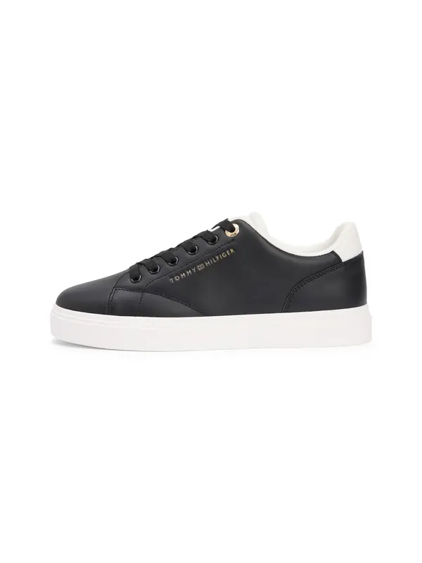 TOMMY HILFIGER TOMMY HILFIGER Niske tenisice  zlatna / crna / bijela