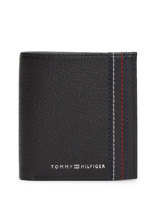 TOMMY HILFIGER TOMMY HILFIGER Novčanik 'CENTRAL TRIFOILD'  crna / bijela